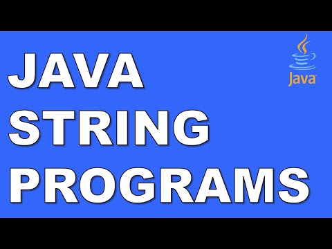JAVA String examples | String Programs in JAVA | TechVidya