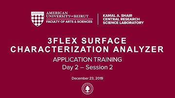 3flex Surface Characterization Analyzer [Application Training Day 2 - Session 2]
