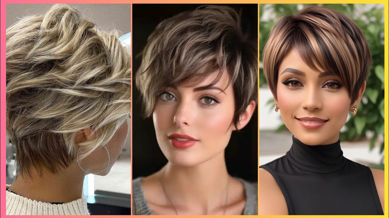 Most Beautiful short hair style ideas - YouTube