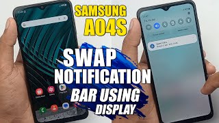 How To Swap Notification Bar Using Home Screen Display - Samsung Galaxy A04s screenshot 3