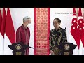 Joint Press Conference between PM Lee Hsien Loong and President Joko Widodo