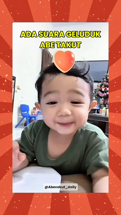 ABE TAKUT SUARA GELUDUK 🤣 #abecekut #abedaily #abeabeabe #bayilucu #anaklucu #bayiviral #shorts