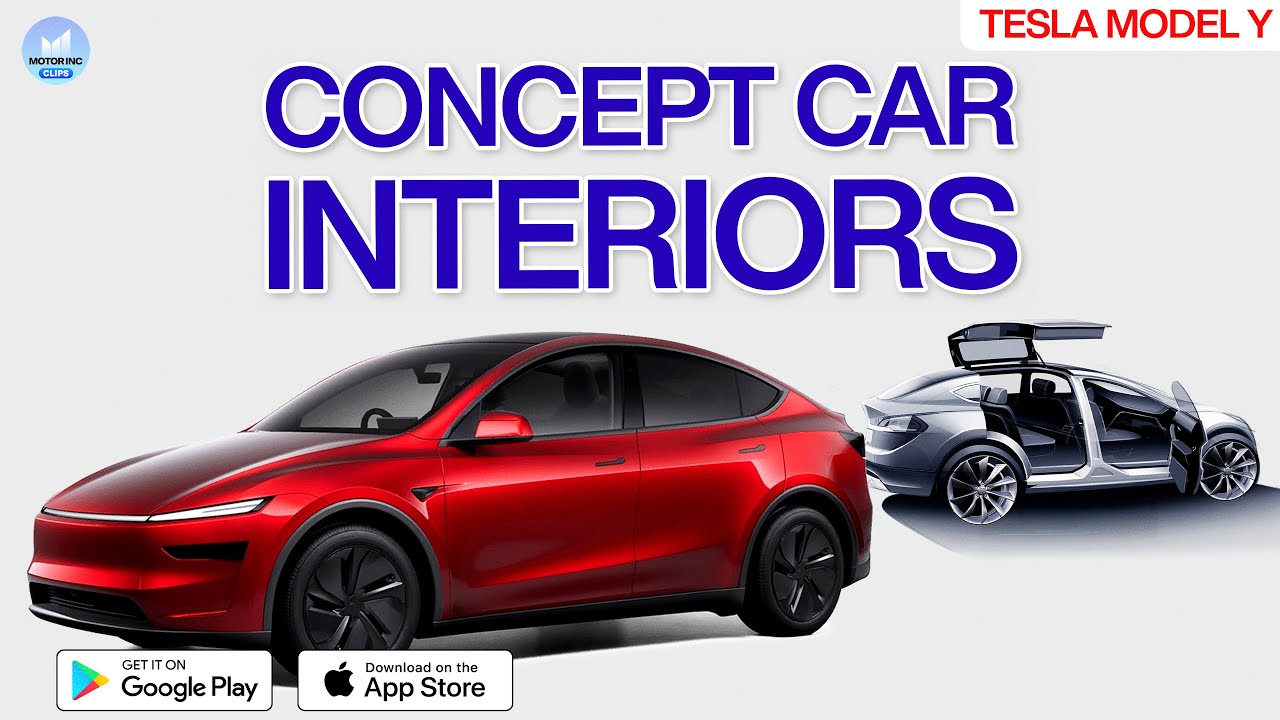 Tesla Model Y has concept car interiors! | #MotorIncClips - YouTube