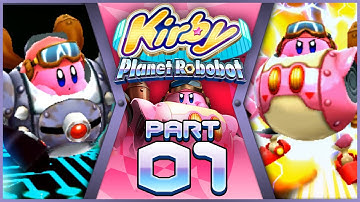 Kirby Planet Robobot (100%) - Part 1 - Area 1 (Blind Playthrough)