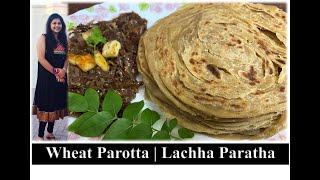 Healthy Wheat Parotta without Egg | DIY Kerala Style Poratta | Lachha Paratha | Restaurant Style