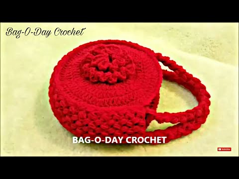 DIY Purse Bag | Easy Crochet Flower Handbag | Easy Crochet Bag Tutorial