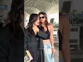 Aisha Sharma &amp; Neha Sharma spotted at the airport in black sister duo serving bold and classy vibes