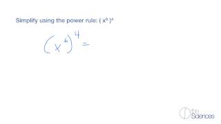 Use the power rule for exponents #6