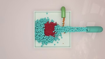 molecular particles simulation Blender