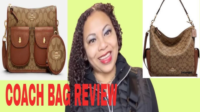 COACH PENNIE CROSSBODY WITH COIN CASE IN SIGNATURE CANVAS / COACH OUTLET  BAG UNBOXING REVEAL REVIEW 