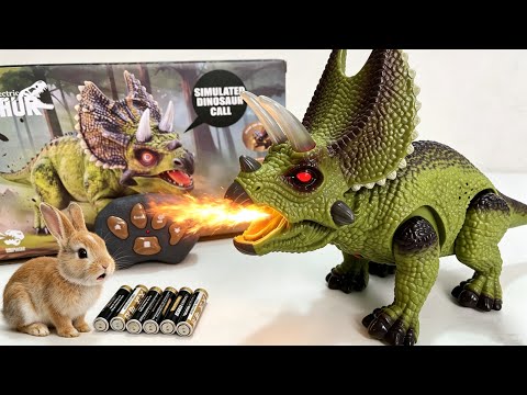 Unboxing remote control Velociraptor ，twisting worm, remote control Triceratops#unboxing 