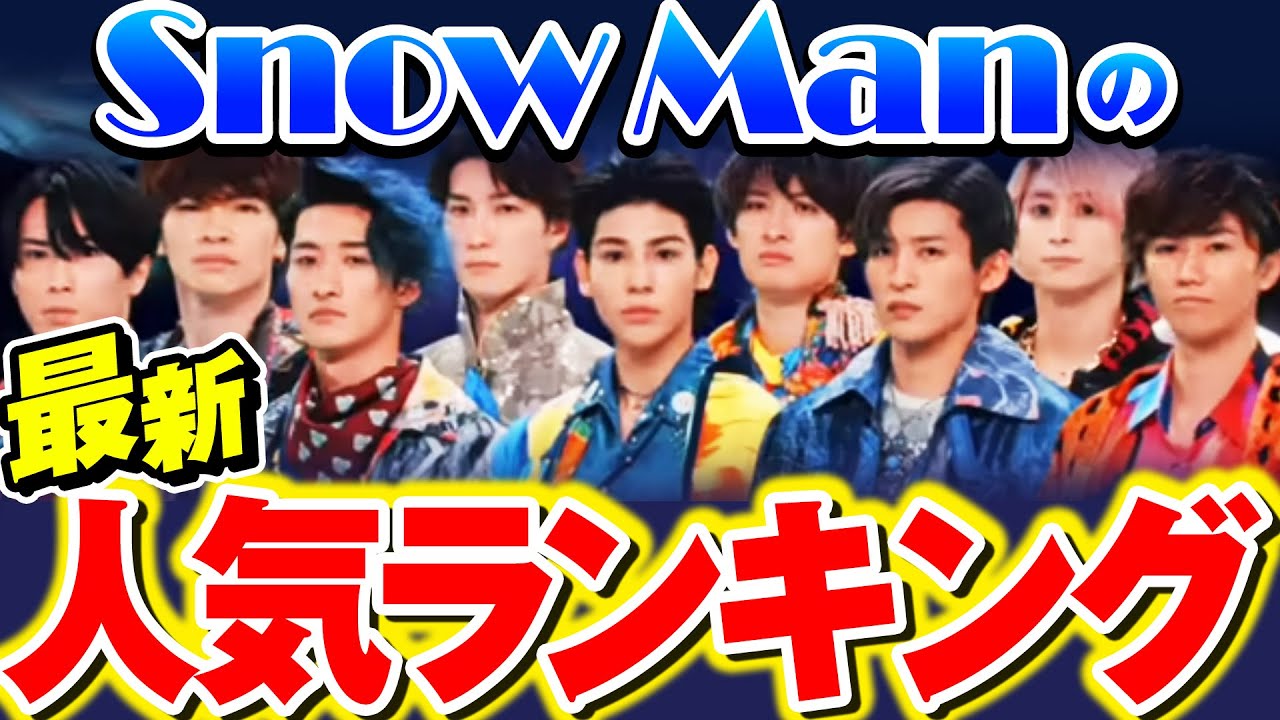 【最新】SnowManメンバー人気ランキング - YouTube