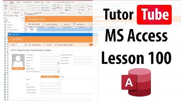 MS Access Tutorial - Lesson 100 - SQL Query COUNT