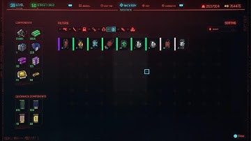 Crafting XP Glitch Cyberpunk 2077