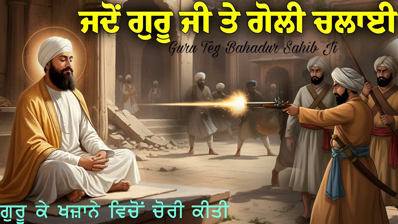 ਜਦੋਂ ਗੁਰੂ ਜੀ ਤੇ ਗੋਲੀ ਚਲਾਈ || ਗੁਰੂ ਕੇ ਖਜ਼ਾਨੇ ਵਿੱਚੋਂ ਚੋਰੀ ਕੀਤੀ || Guru Teg Bahadur Sahib Ji
