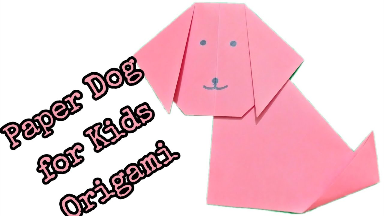 Paper Folding Origami dog||How to make a Dog with Paper - easy craft