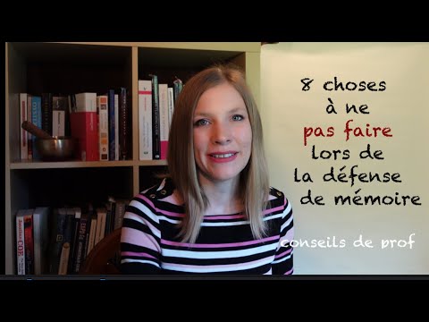 REUSSIR sa défense de mémoire/réussir sa soutenance de mémoire/défense ...