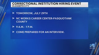 N.C. Dept of Adult Correction to hold hiring event