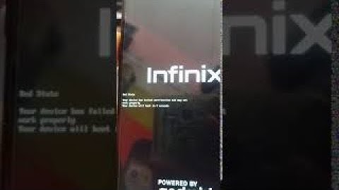 Infinix x606d firmware repair 2019 - red state error fix