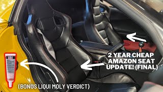 FINAL UPDATE ON THE $170 AMAZON RACE SEATS (2 YEARS) | LIQUI MOLY 2 MONTH VERDICT