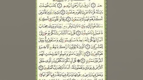 سورة فصلت للشيخ زكي داغستاني رحمه الله