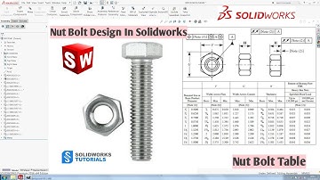 Solidworks Tutorials | Design of Nut And Bolt Assembly In Solidworks