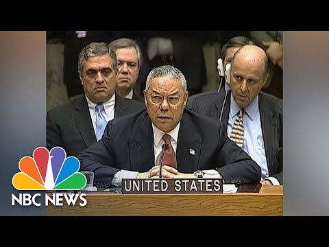 From 2003: Colin Powell Addresses United Nations Security Council On Iraq