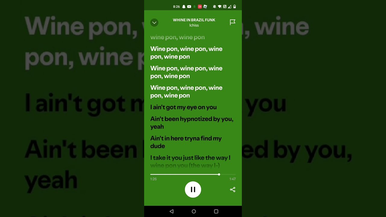 Whine In Brazil Lyrics