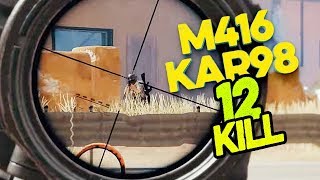 PUBG EFSANE OYUN M416 + KAR98 12 KILL