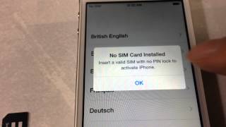 iPhone4S No SIM Card Installed/ソフトバンクのiPhoneでSIMカード無しのセットアップ