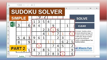 Simple Sudoku Solver in Excel (Part 2/2)