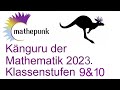 Knguru der mathematik 2023 deutschland klassenstufen 910