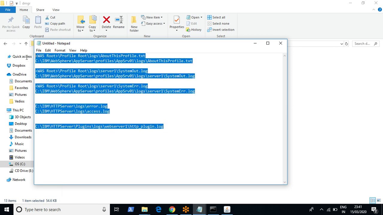 Websphere Application Server Log Files – FJFDW