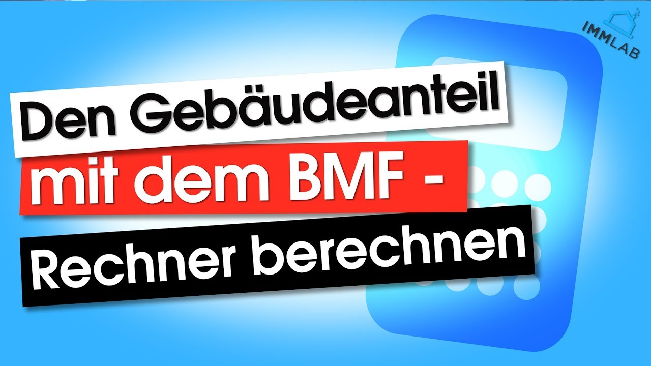 Update Die Gebäudeaufteilung mit dem BMF Rechner berechnen.