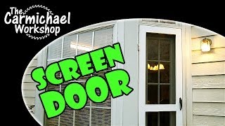 I made this quick and easy custom screen door using my Kreg pocket hole jig. It