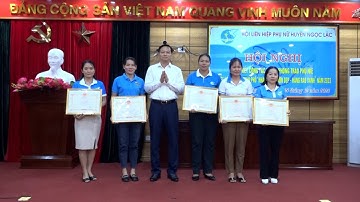 HỘI LHPN HUYỆN NGỌC LẶC TỔ CHỨC HỘI NGHỊ TỔNG KẾT CÔNG TÁC HỘI NĂM 2023 VÀ SƠ KẾT HỘI THI THÔN, KHU