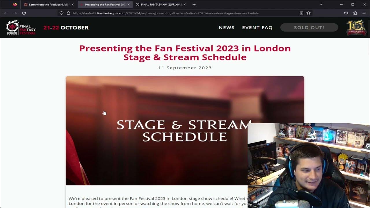FFXIV FanFest London Stream Time And Schedule YouTube