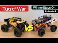 TUG OF WAR! Lego Technic 9398 vs 42099 Grudge Match! Best of 3 Winner stays on Series! Episode 2. 4k