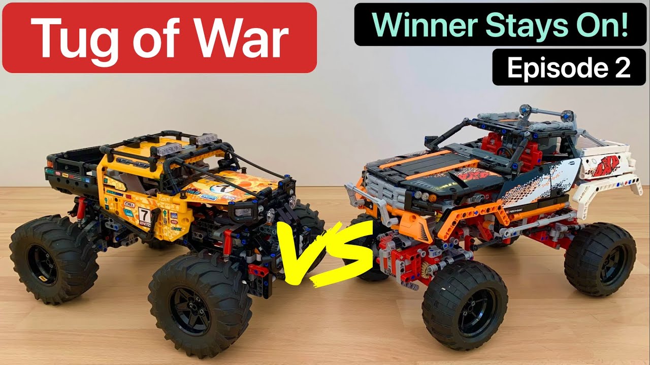 TUG OF WAR! Lego Technic 9398 vs 42099 Match! Best 3 stays on Series! Episode 2. 4k - YouTube