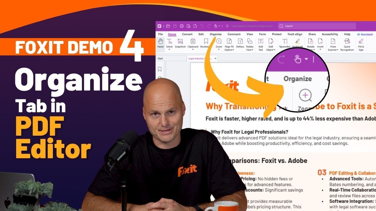 Demo 04 | Organize Tab | Arrange Pages, Add Watermarks and Bates Numbering