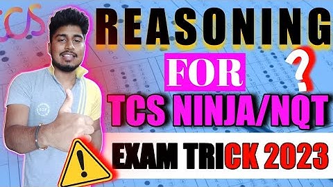 TCS NQT/NINJA REASONING PREVIOUS YEAR QUESTIONS  & Solutions 2023 | Complete Roadmap