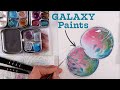 How to mix pink  green  blue  amazing effect watercolors 