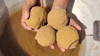 very soft yellow bolls crumbling in water 💦💦 sa asmr screenshot 5