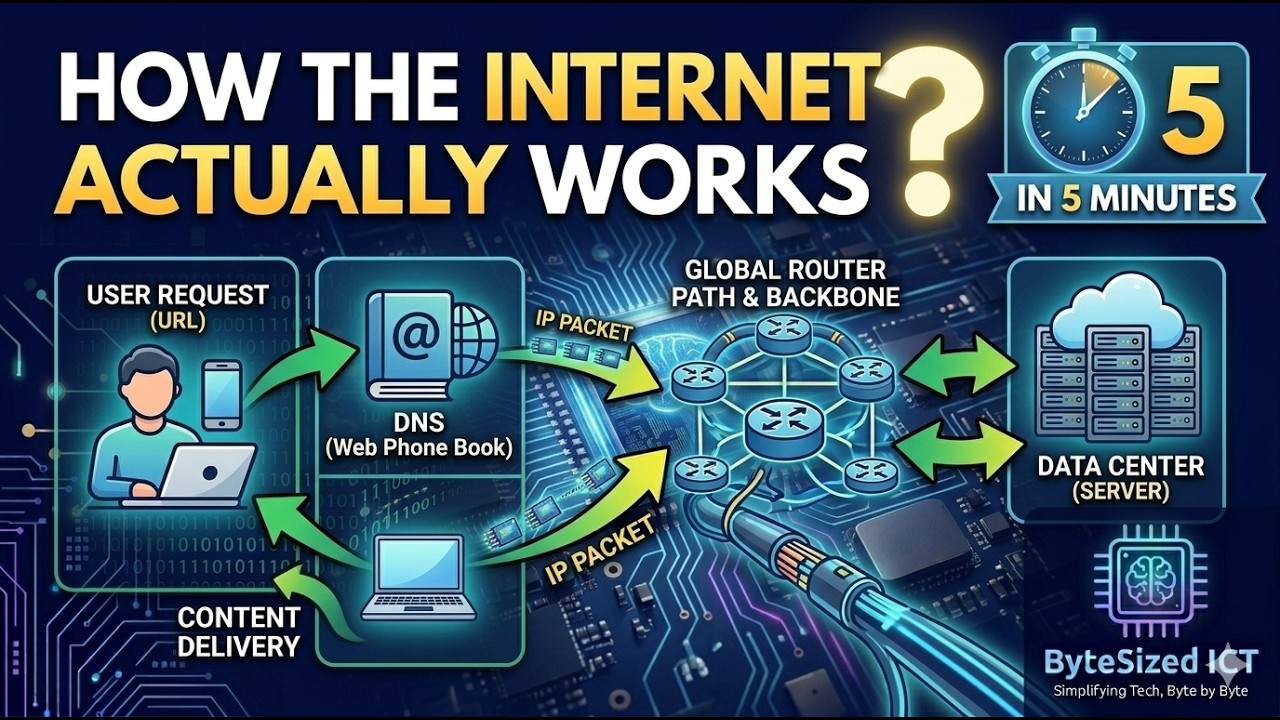 How the Internet Actually Works (Explained in 5 Minutes) - YouTube