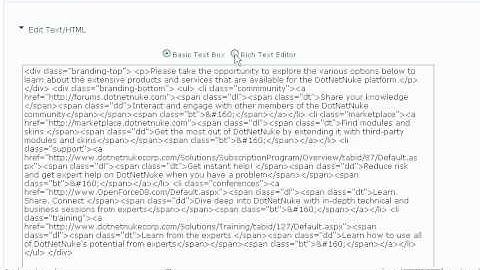 How to work with tables and format text in DotNetNuke - DotNetNuke Tutorials