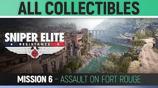 Sniper Elite: Resistance - Mission 6 - All Collectibles & Trophies 🏆 Assault on Fort Rouge