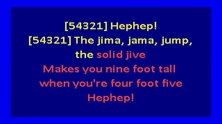 The Joint Is Jumpin' Karaoke version - Karaoke performance video thumbnail
