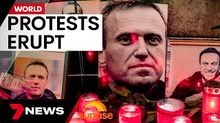 Protests erupt across Europe over the death of Alexei Navalny  | 7 News Australia