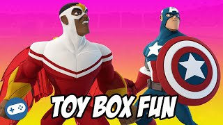 Falcon and the Winter Soldier Disney Infinity 3.0 Toy Box Fun Gameplay