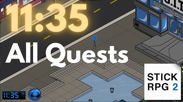 All Quests Speedrun 11.35 FWR (Stick RPG 2)